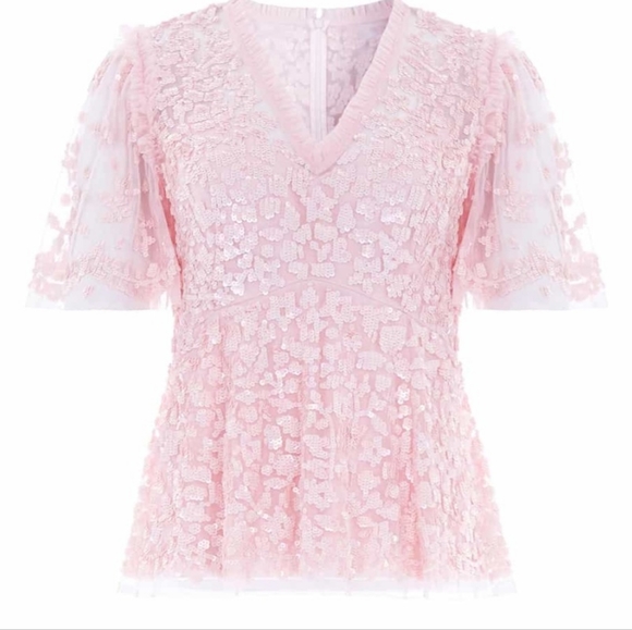 Needle and thread pink sequin top - Picture 5 of 5